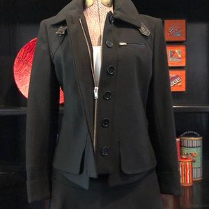 Beautiful Ann Taylor Black Jacket With Tons Of High Quality Detailing